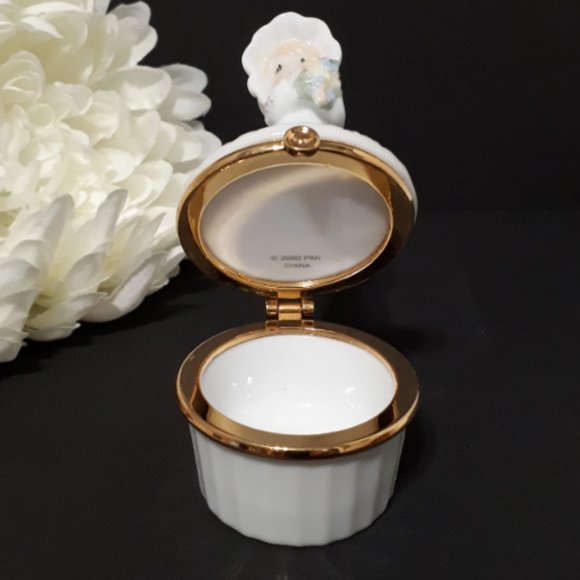 Precious Moments Trinket Box Vintage Lidded - Picture 6 of 6